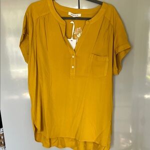Rose & Olive Mustard Yellow Blouse